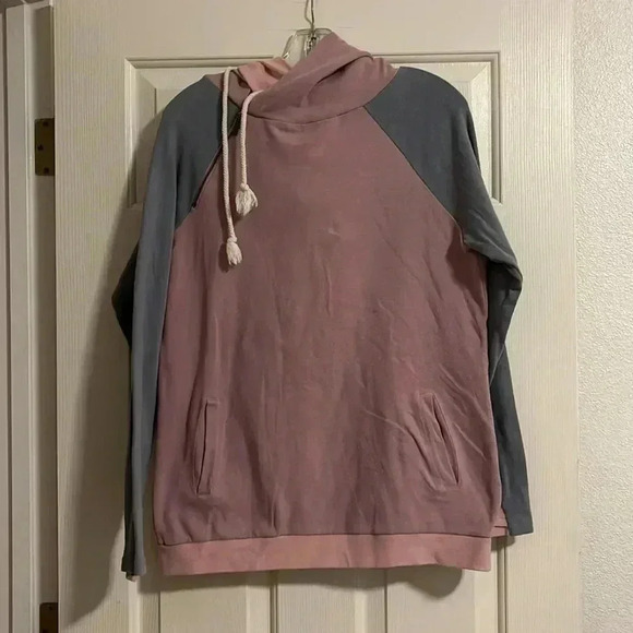 Ampersand Ave Dusty Pastels Doublehood Sweatshirt - Picture 2 of 7